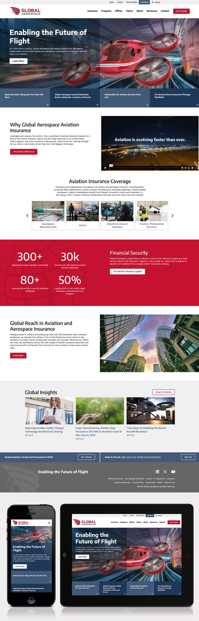 Global Aerospace website